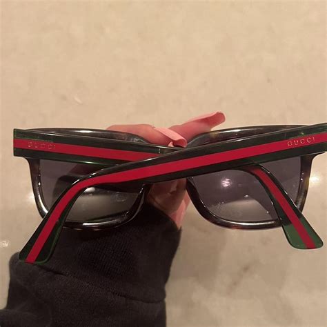 womens gucci eyeglasses with red arm anf green arm|red Gucci eyeglasses frames.